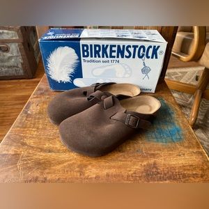 Birkenstock Boston, Mocha, Soft footbed